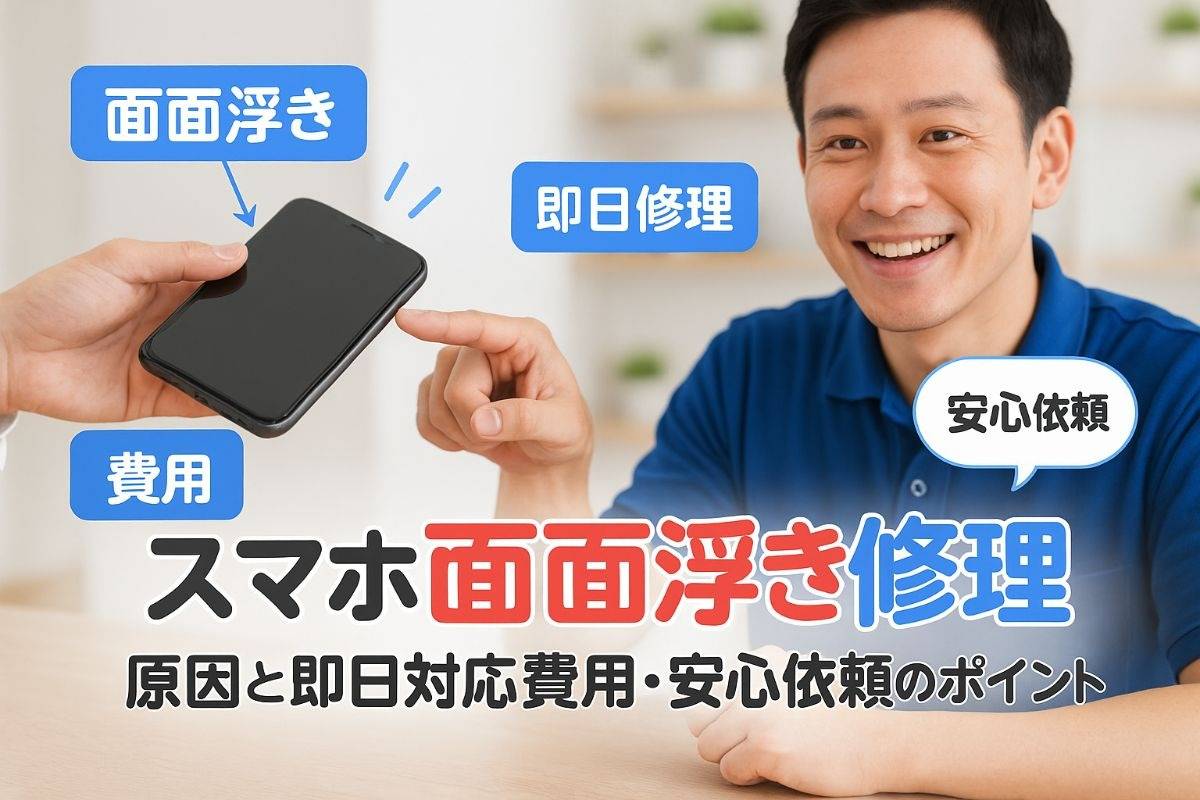 スマホ修理の画面浮き原因と即日対応修理費用まとめ安心して依頼するポイントを解説