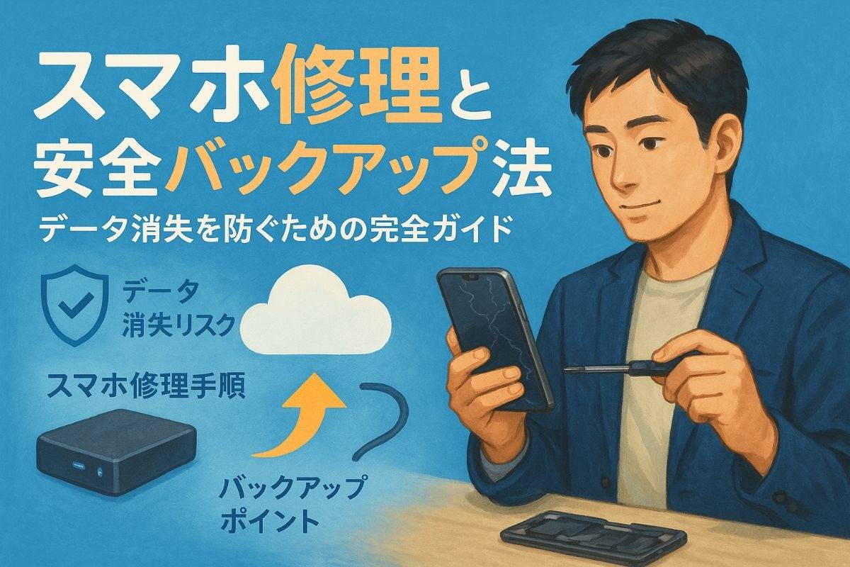 スマホ修理とバックアップの全知識ガイド｜データ消失リスクと安全な保存方法を徹底解説